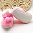 thumbnail image 2 of Newborn Baby Boy Girl Winter Warm Bow-Knot Slippers Boots Toddler Non-Slip Plush Crib Shoes, 2 of 7