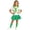 Green, variant on Yeaiivve Girls 4 Piece Outfits Back to School Performance & Class Photo Sets for Girls Round Neck Short Sleeve Top Bubble Skirt Shawl and Socks Blue 3-4 Years