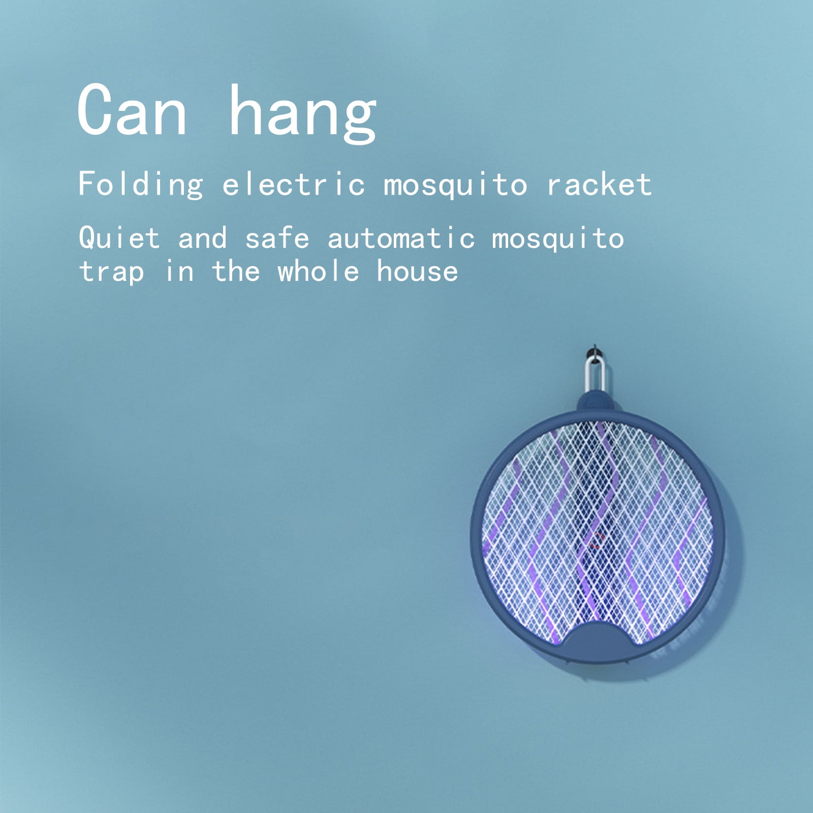 BCZHQQ 3-in-1 Smart 9.05x11.4in Foldable Rechargeable Bug Zapper,Electric Fly Swatter,Travel & Home Insect Killer,USB Charge,Safe Design