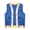 Royal Blue, variant on inlzdz Mens Cartoon Toad Costume Metallic Trim Open Front Vest Top Waistcoat Royal Blue M