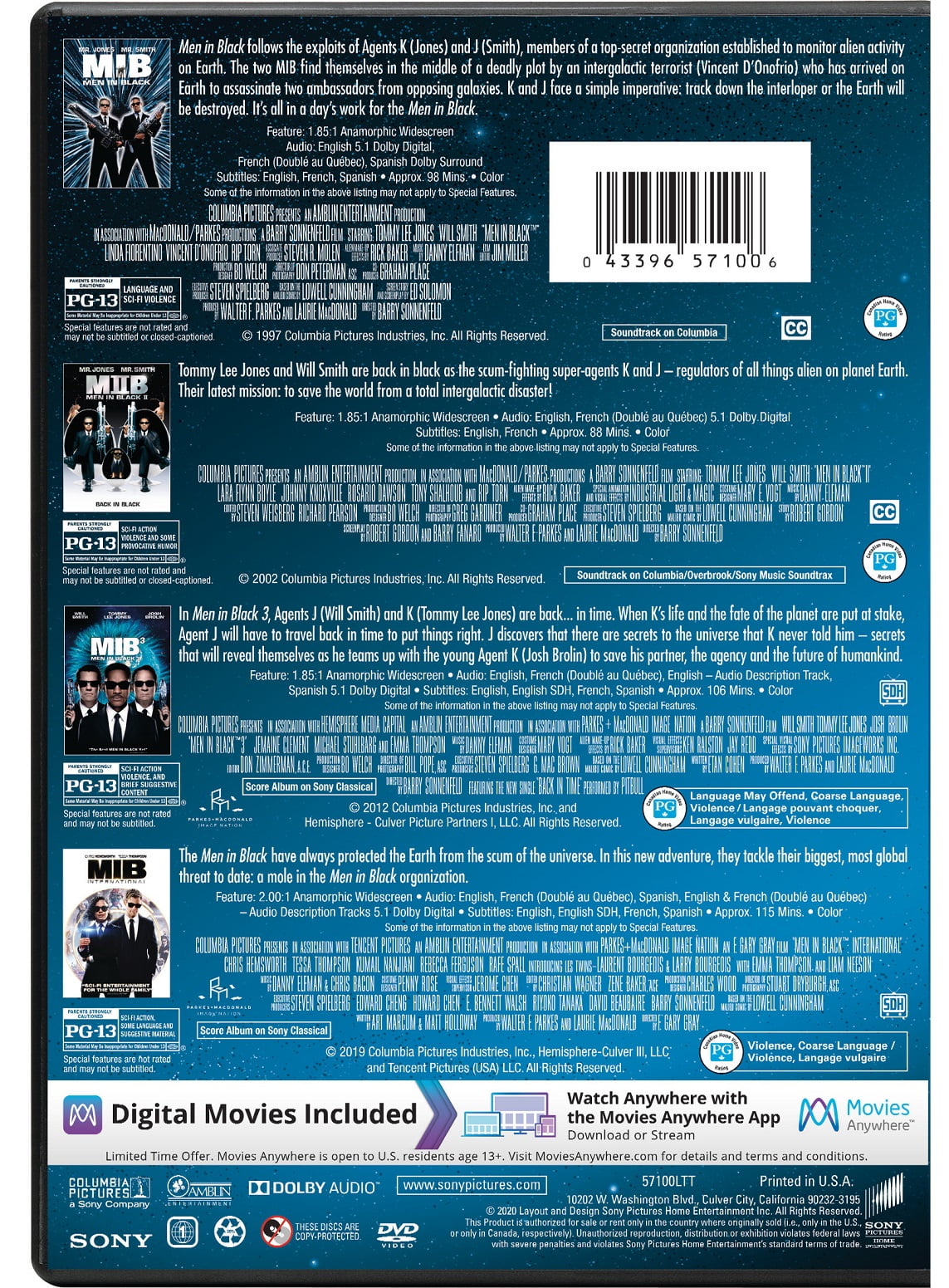 Amazon.com: MIB I & II ツイン・パック [DVD] : Movies & TV