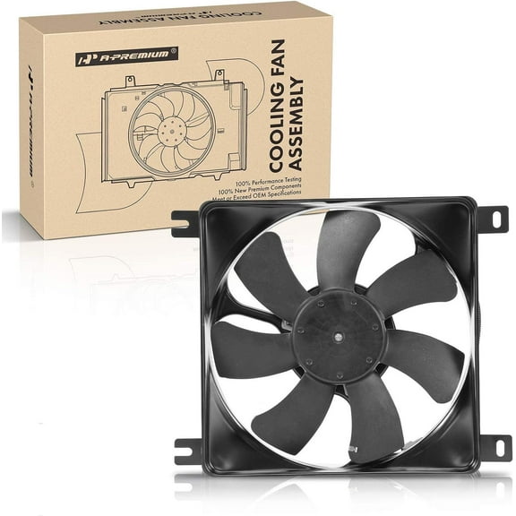 A-Premium Engine Condenser Fan Assembly Compatible with Suzuki Aerio 2002-2007, 2.0L 2.3L, Replace# 9556054G01, 9556054G02