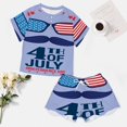 thumbnail image 4 of 4th of July Pajamas Set Womens Loungewear Sleepwear 2 Piece PJ Sets, 4 of 7