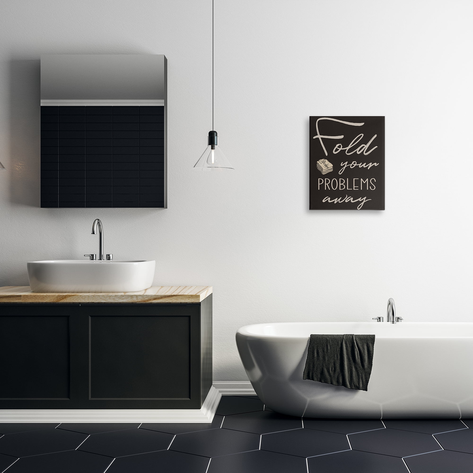 Fold Your Problems Away Canvas Wall Art, design by Marcus Prime