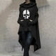 thumbnail image 2 of Mujeres Tallas grandes Casual Manga larga Suelta Impreso Medio y largo Tops Sudaderas con capucha Blusa de mujer Fridja fjkfkj5858, 2 of 5