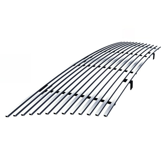 APS Premium 304 Stainless Steel Chrome Horizontal Billet Grille Grill Insert Compatible with Ford Ranger 2004 2005 All Model Main Upper N19-S73258F