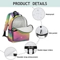 thumbnail image 4 of Colorful Tie Dye Nebula Pattern Backpack for School,Cute School Bag,Schoolbag with Adjustable Shoulder Straps & Padded Back,15.25"x11.5"x5.25", 4 of 5
