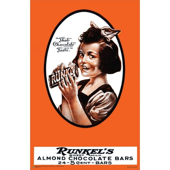 Runkel Chocolate - Vintage Ad Mini Poster 11" x 17"