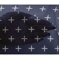 thumbnail image 4 of oneOone Viscose Chiffon Fabric Plus Sign Kasuri Printed Fabric 1 Yard 42 Inch Wide, 4 of 4