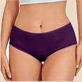 thumbnail image 4 of Purcolt Cotton Underwear for Women Mid Rise Full Coverage Briefs No Show Stretch Soft Ladies Bikini Panties, 4 of 7