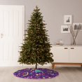 thumbnail image 7 of Daiia Retro 80s Style Drawing Merry Christmas Tree Skirt , Xmas Large Lace-up Tree Skirt, Santa Snowflakes Rustic Home Decorations New Year Party Farmhouse Decor-30", 7 of 7