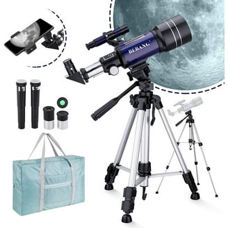 TELMU Professional High Powered Telescope, 70mm Aperture 400mm AZ