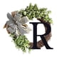 thumbnail image 1 of 26 Letters Decorative Wreath Door Hanging Home Decor Letters With Knot Pendant Rattan Ring Wall Decoration Window Decoration Pendant, 1 of 4