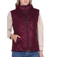 thumbnail image 2 of Lovskoo Womens Winter Coats Hooded Quilted Jacket Warm Clothes Plus Size Lapel Cotton Padded Coat Long Sleeve Jacket Claret, 2 of 5