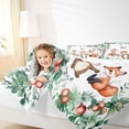 thumbnail image 4 of Castle Fairy Kawaii Fox Deer Bear Full Size Comforter Sets,Cartoon Animal Bedding Sets, 4 of 8