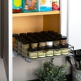 thumbnail image 2 of HOLDN’ STORAGE Pull-Out Cabinet Spice Rack Organizer, Heavy-Duty Chrome Metal, 12 ⅜ W x 10 ½ D x 2 ¾ H Inch, 2 of 5