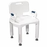 Back Premium Series - Drive Medical Premium Series Shower Chair with Back & Arms1.0 ea