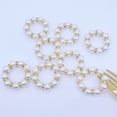 thumbnail image 5 of Yesbay 12Pcs Imitation Pearl Napkin Rings Set Napkin Holder Festive Celebration Table Decor, 5 of 8