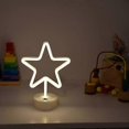 thumbnail image 3 of LED Neon Sign Decorative Lights Table Decoration Neon Lamp With Base For Kids Boy And Girl Bedroom Unique Gift For All Occasions (Warm White), 3 of 3