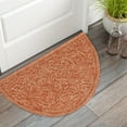 thumbnail image 2 of LR Home Clio 2'3" x 3'10" Terracotta Ivy Wool Hearth IndoorArea Rug, 2 of 4