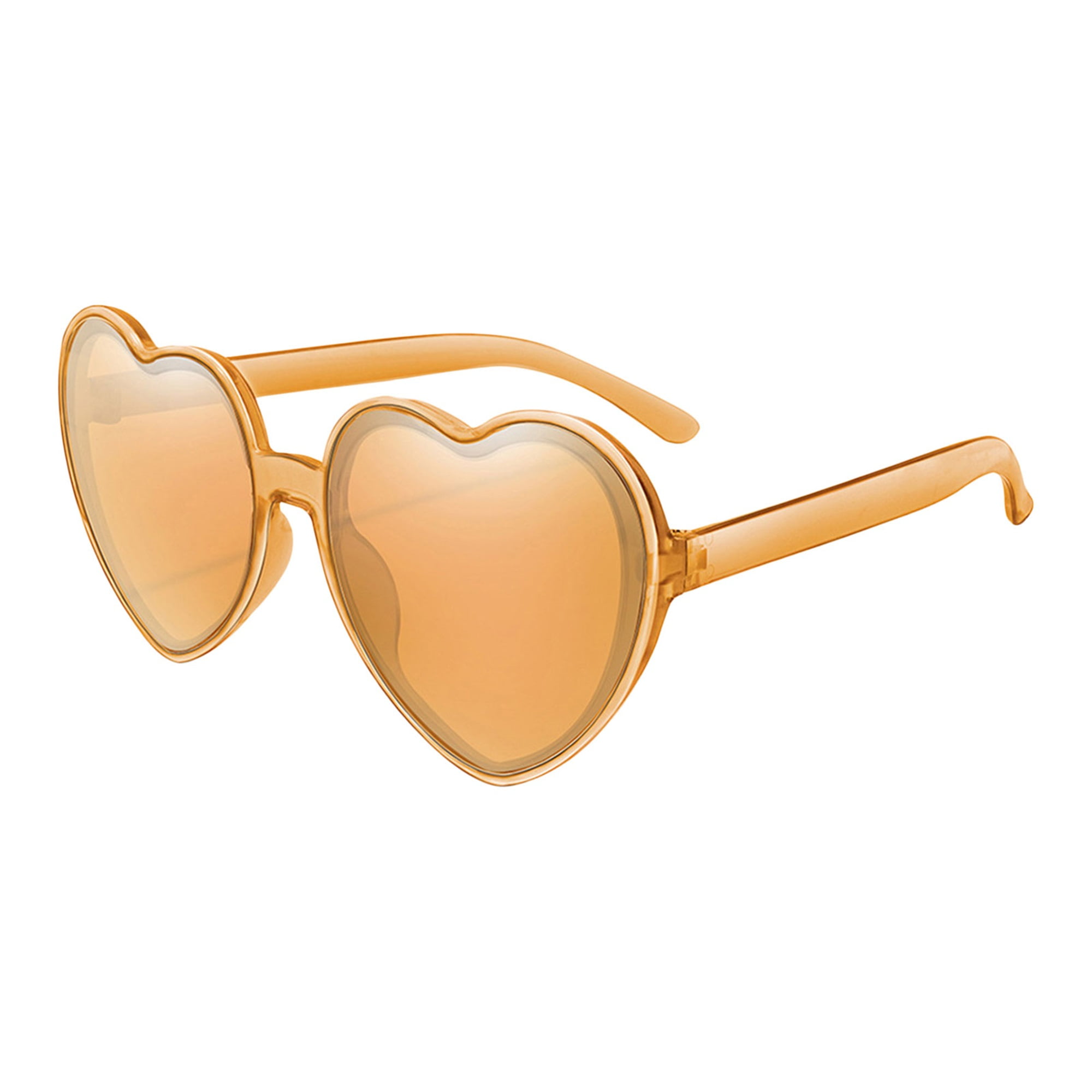 Gold 2025 heart glasses