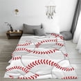 thumbnail image 3 of Yiaed Baseballs Pattern Fleece Throw Blanket,Fleece Throw Blankets for Couch & Bed All Season Use -40"x30", 3 of 6