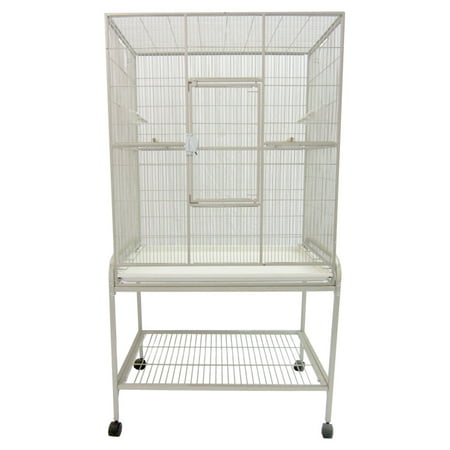 A and E Cage Co. 35" Wrought Iron Flight Bird Cage
