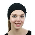 thumbnail image 2 of NYFASHION101 Hand Knitted Button Closure Winter Headband Headwrap - NAG11Y, Black, 2 of 4
