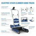 thumbnail image 6 of Powered Track Stair Climbing Hand Truck,684 LBS Load Capacity,XSTO Heavy Duty Stair Crawler Dolly with Seperate Track Control (CT310), 6 of 8