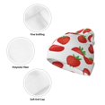 thumbnail image 3 of Yiaed Strawberries Print Winter Beanie for Men Women, Fleece Lined Beanie Soft Warm Knit Hat Ski Stocking Cuffed Ca, 3 of 6