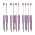 thumbnail image 4 of 10 bolígrafos con cuentas para manualidades, tinta negra, bolígrafos de escritura novedosos, bolígrafos con cuentas violetas, 4 of 9