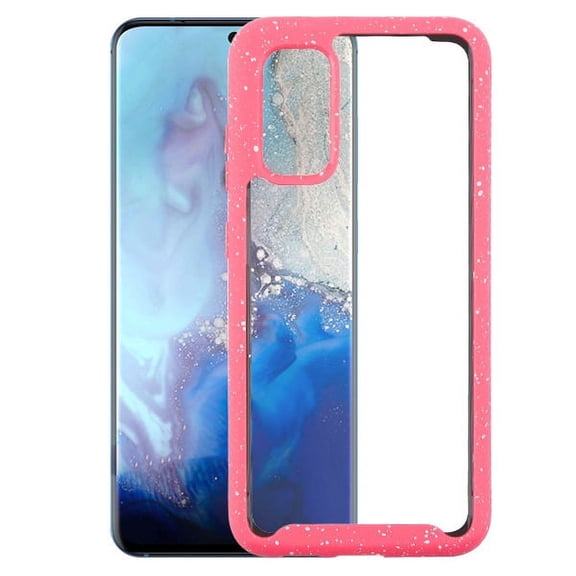 Samsung Galaxy S20 (6.2") Phone Case Hybrid Cover with [TPU Cushion] Enhanced Hand-Grip TPU Cushion Frame   Transparent Clear Shock-Absorbing Armor Rubber Bumper RED Cover for Samsung Galaxy S20