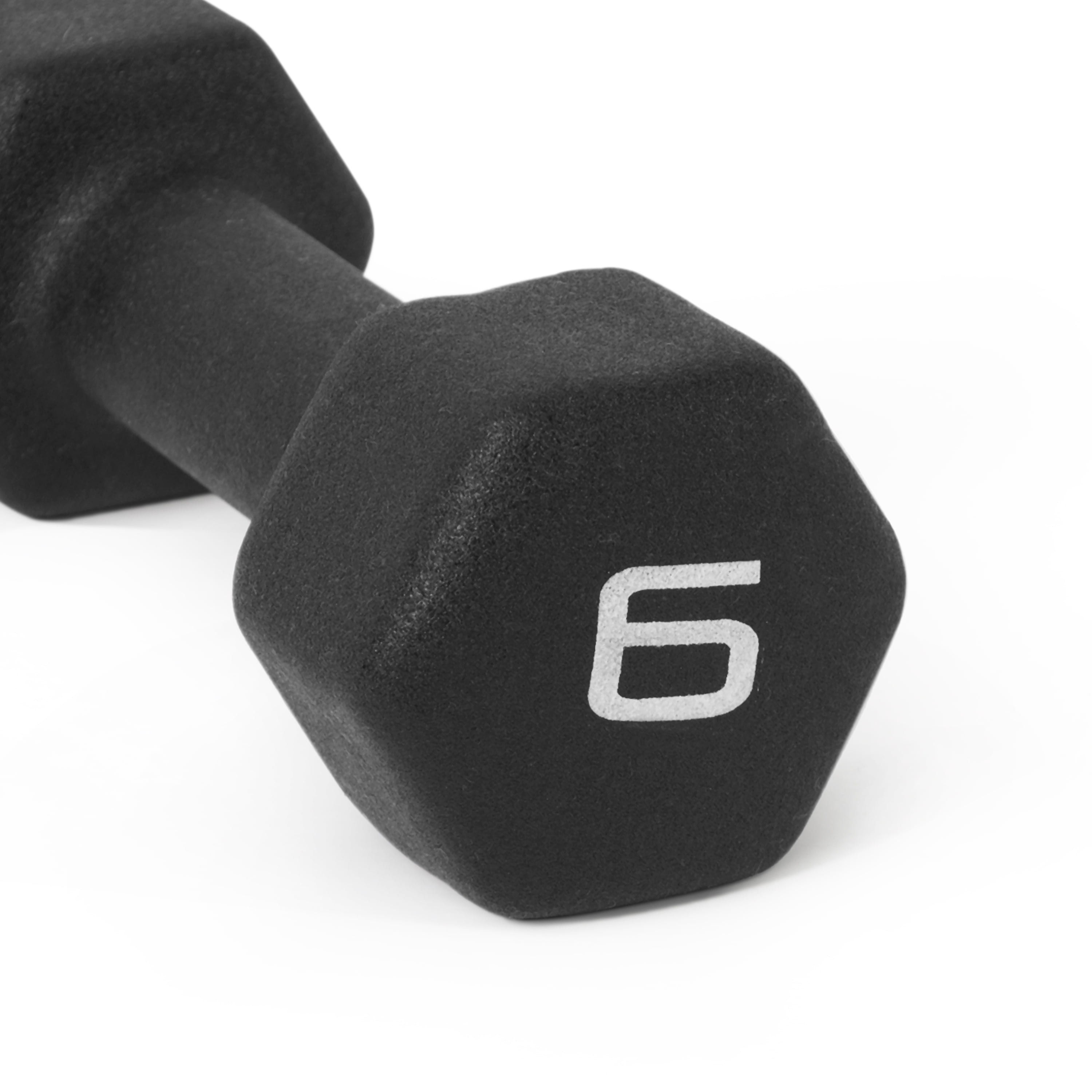 CAP Barbell, 6lb Black Neoprene Dumbbell, Single