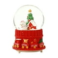 thumbnail image 2 of Christmas Snowman LED Musical Snow Globe with Automatic Snowfall, Lighted Resin Snowglobes Holiday Decoration, Snowflakes Spinning Water Globe Tabletop Christmas Decor for Home Gifts, 2 of 4