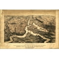 thumbnail image 1 of 24"x36" Gallery Poster, birdseye map Ohio river & Mississippi River 1861, 1 of 1