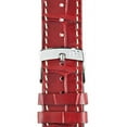 thumbnail image 3 of Morellato Guttuso Watch Strap - Bordeaux - 22mm - Chrome-plated Stainless Steel Buckle - MANUFATTI Collection, 3 of 10