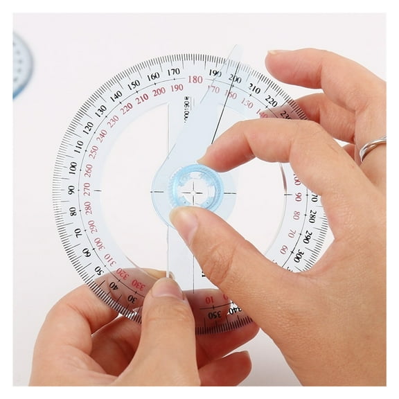 Hot Sale Circular 10cm Plastic 360 Degree Pointer Protractor Rulers Angle Finder ,Water-Proof & Dust Resistant