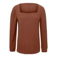 thumbnail image 4 of Lenago Sweaters for Women Trendy Plus Size Fashion Long Sleeve Loose Solid Color Blouse Pullover Sweaters Jumper, 4 of 6