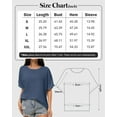 thumbnail image 4 of Women Oversized T-Shirt Round Neck Pull On T-Shirt Basic Casual Loose Fit Workout Tops, 4 of 7