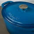 thumbnail image 3 of BergHOFF Neo Cast Iron 8qt. Oval Dutch Oven 13" with Lid, Blue, 3 of 9