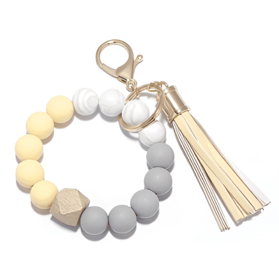 CCOCC Wristlet Keychain,Allergy-Friendly Silicone Wrist Keychain Bracelet,Comfortable Wear Wrist Lanyard,Fashionable Keychain Accessory