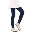 thumbnail image 4 of ATOGUTA Girls' Leggings Soft Stretchy Pants Kids Basic School Pants Girls Basic Leggings Navy, Size 2T-11, 4 of 5