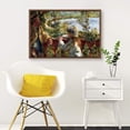 thumbnail image 3 of IDEA4WALL Framed Canvas Wall Art for Living Room, Bedroom La Grenouillere by Pierre-Auguste Renoir Canvas Prints for Modern Home Decoration Ready to Hang, 3 of 4