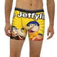 thumbnail image 2 of Saiise Sml Jeffy Men's Underwear Boxer Briefs Cotton Trunks Short Leg Underwear (S-XXL), 2 of 7