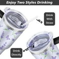 thumbnail image 5 of Lavender Purple 40oz Stainless Steel Vacuum Insulated Tumbler with Lid and Straw Gifts for Mom Friend Sister Grandma, 5 of 5