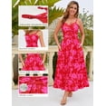 thumbnail image 4 of Vestido largo Annebouti 2025 Primavera-Verano Floral Rojo para Mujer, 4 of 6