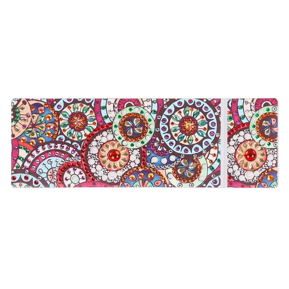 DIY Mandala Special Shaped Diamond Painting 2 Grids Pencil Storage Box w/ Tools DIY Mandala Special Shaped Diamond Painting 2 Grids Pencil Storage Box w/ Tools