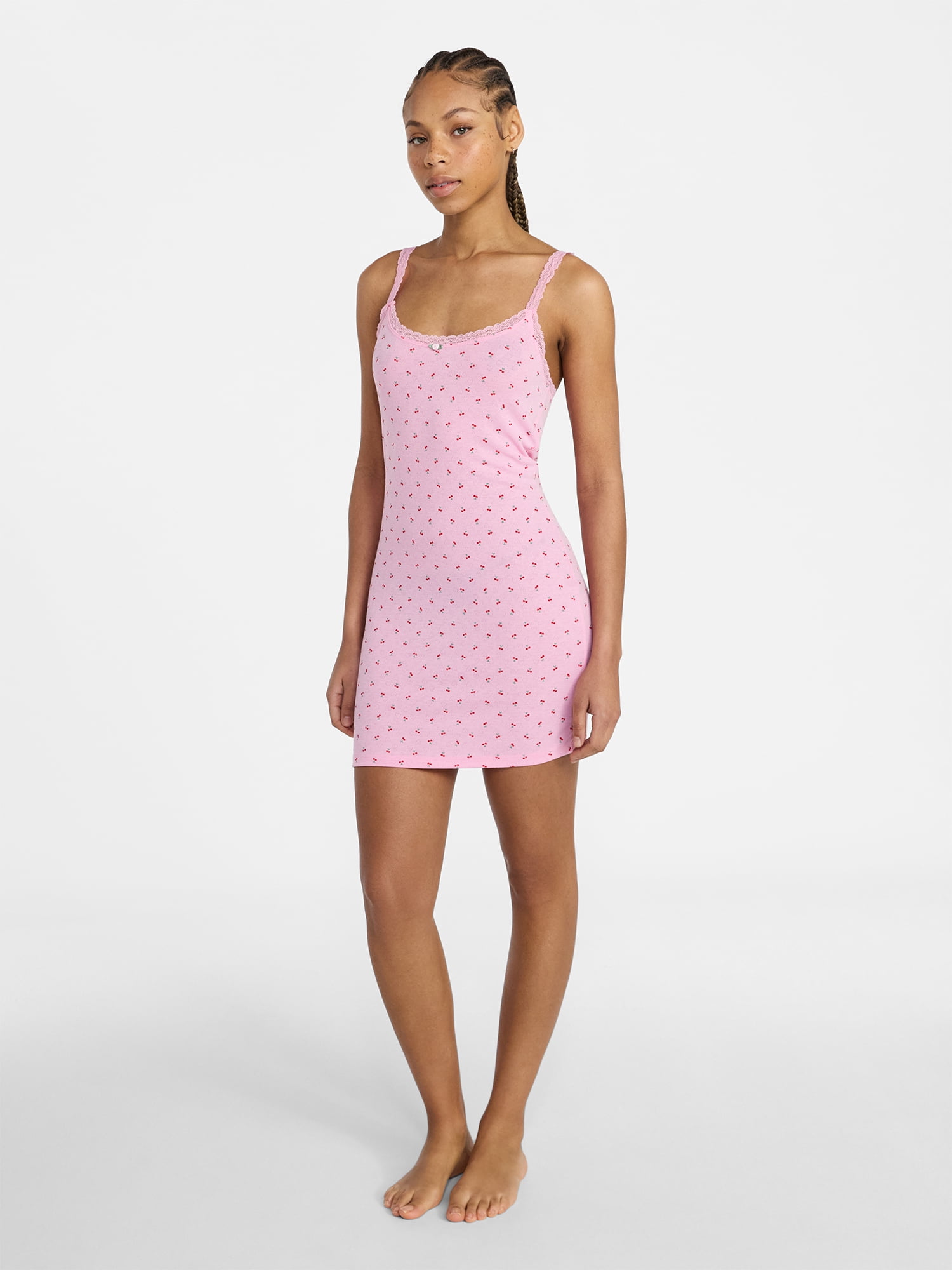 No Boundaries Sleep Pointelle Slip, Women's XXS-3X