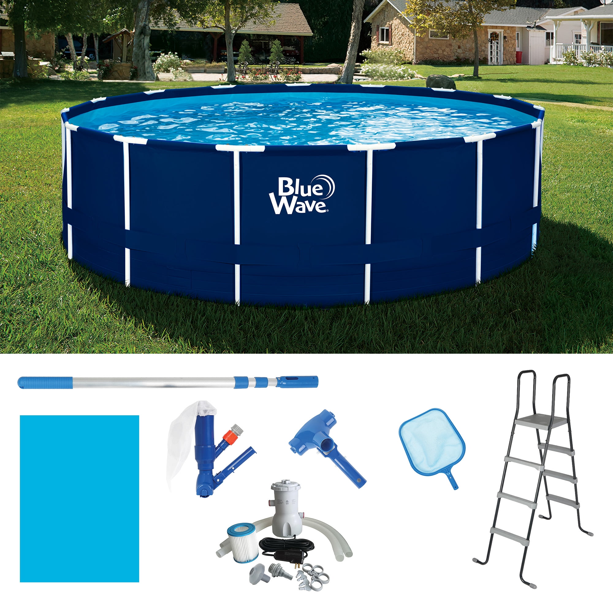 blue wading pool