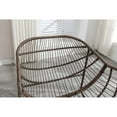 thumbnail image 4 of LUCKHAO Outdoor Patio Rattan  Rocking Chairs, Oversized Papasan Rock Chair Indoor with Thick Cushion - Rocker Egg Chair for Front Porch Garden Backyard, 4 of 11